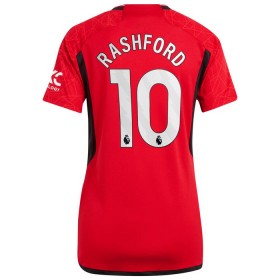 Camisola Manchester United Rashford 10 Mulher Equipamento Principal 2023-24 Manga Curta